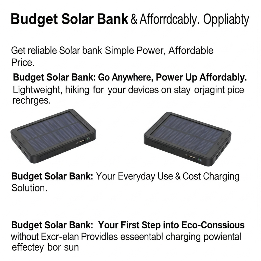 Budget solar bank