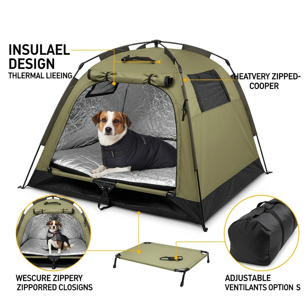 winter dog tent
