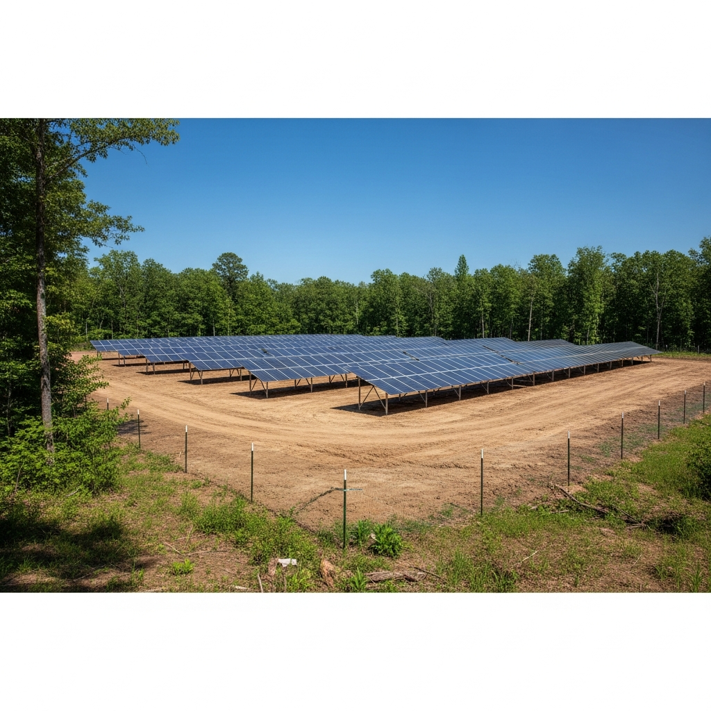 solar panel clearing