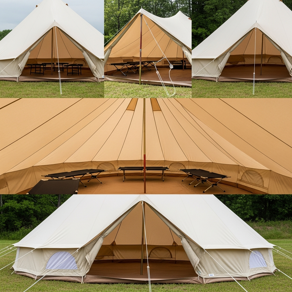 wide bottom tent