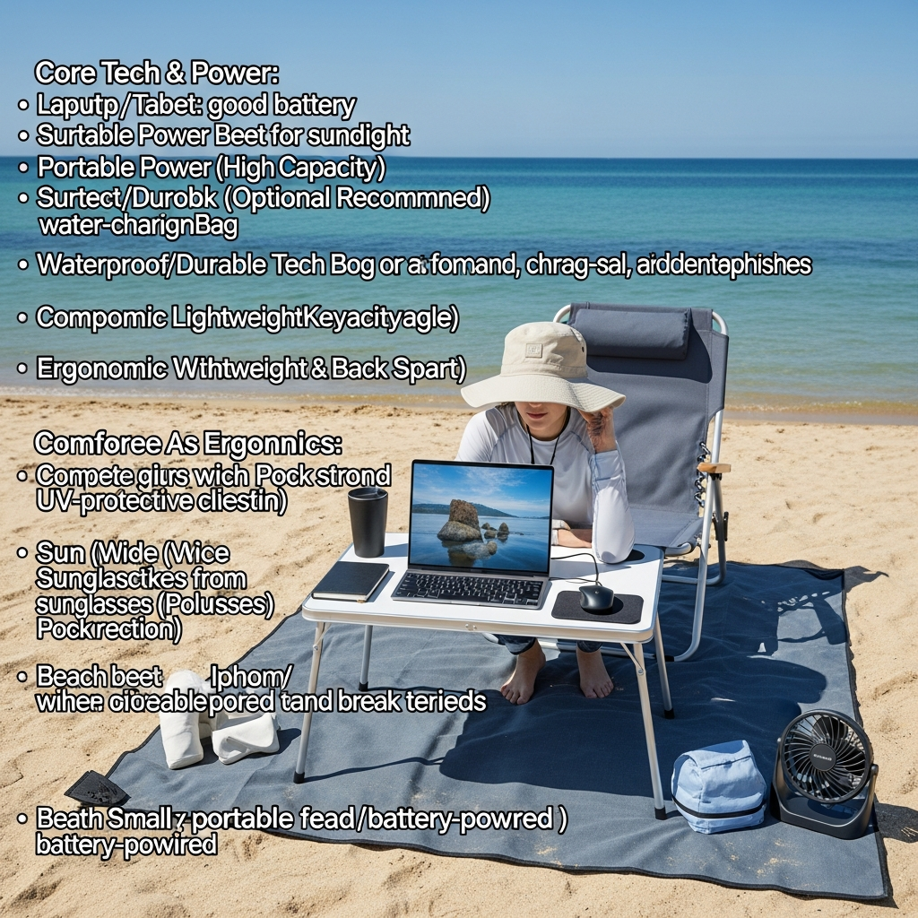 Beach workspace gear