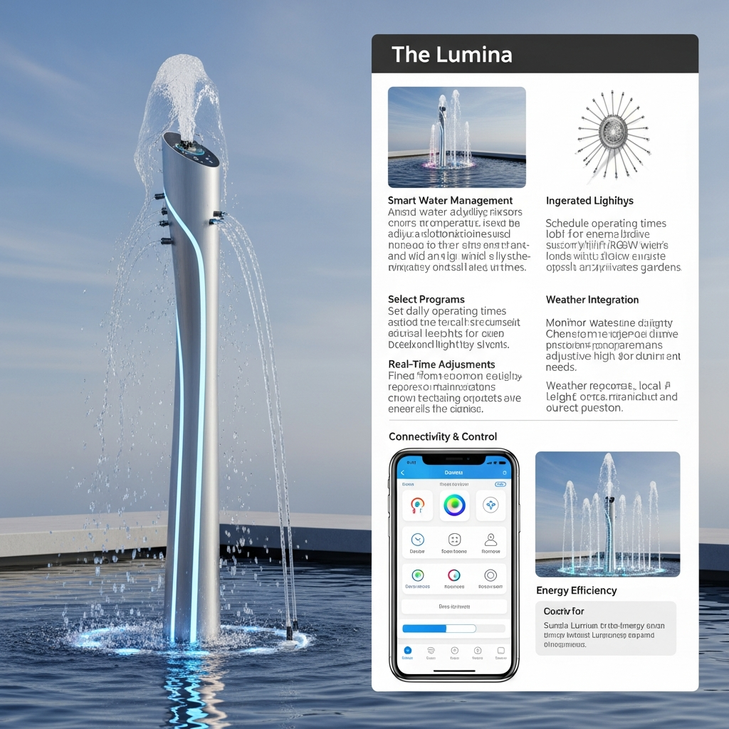 modern smart fountain