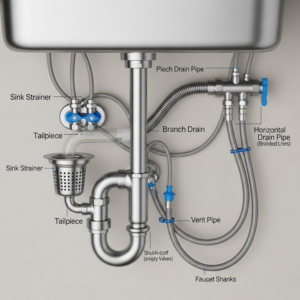 under sink plumbing