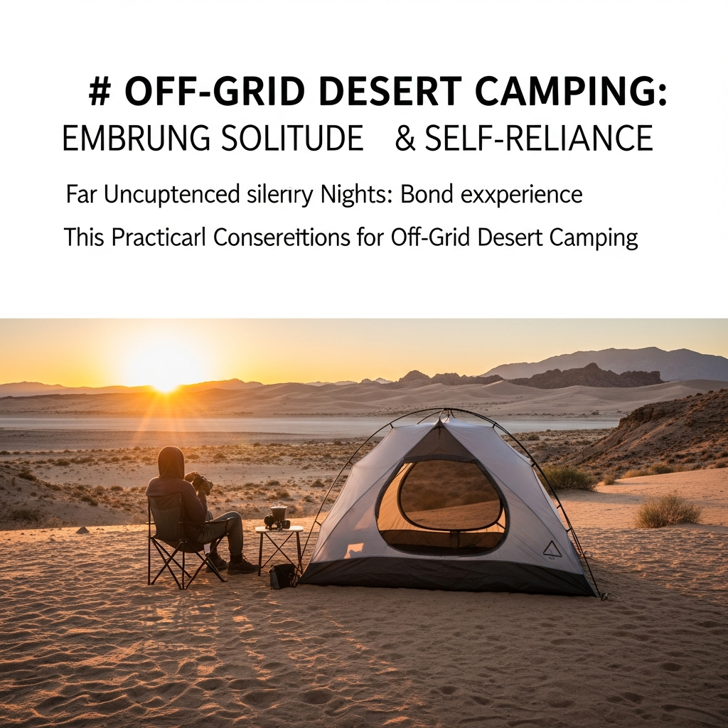 offgrid desert camping