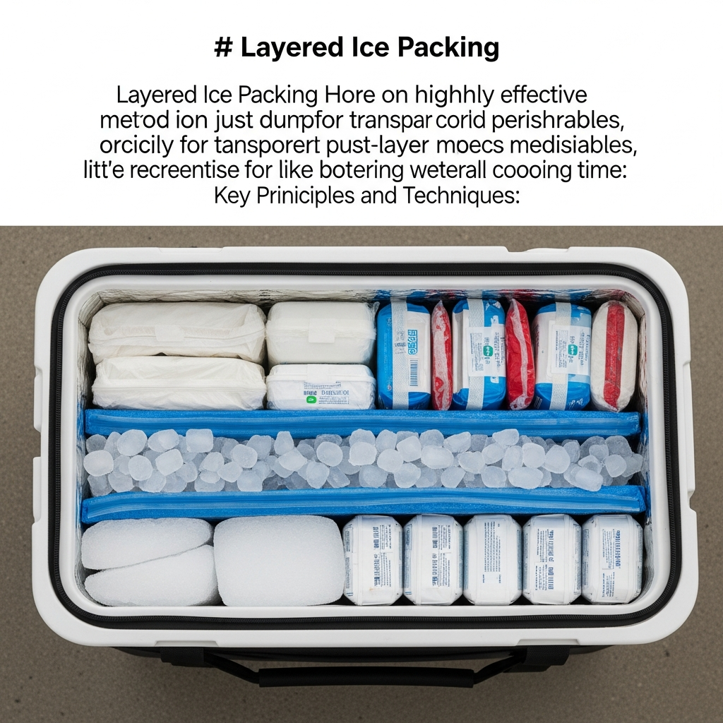 layered ice packing