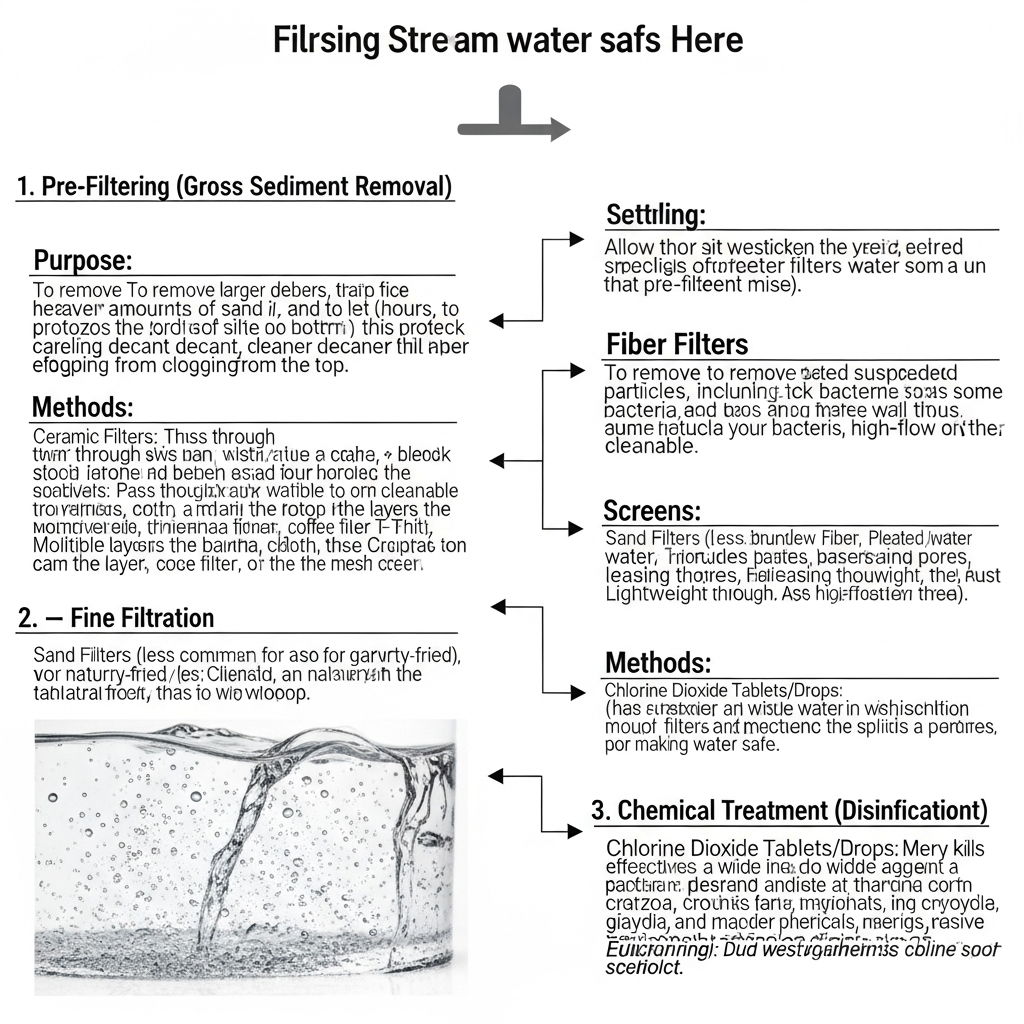 filtering stream water