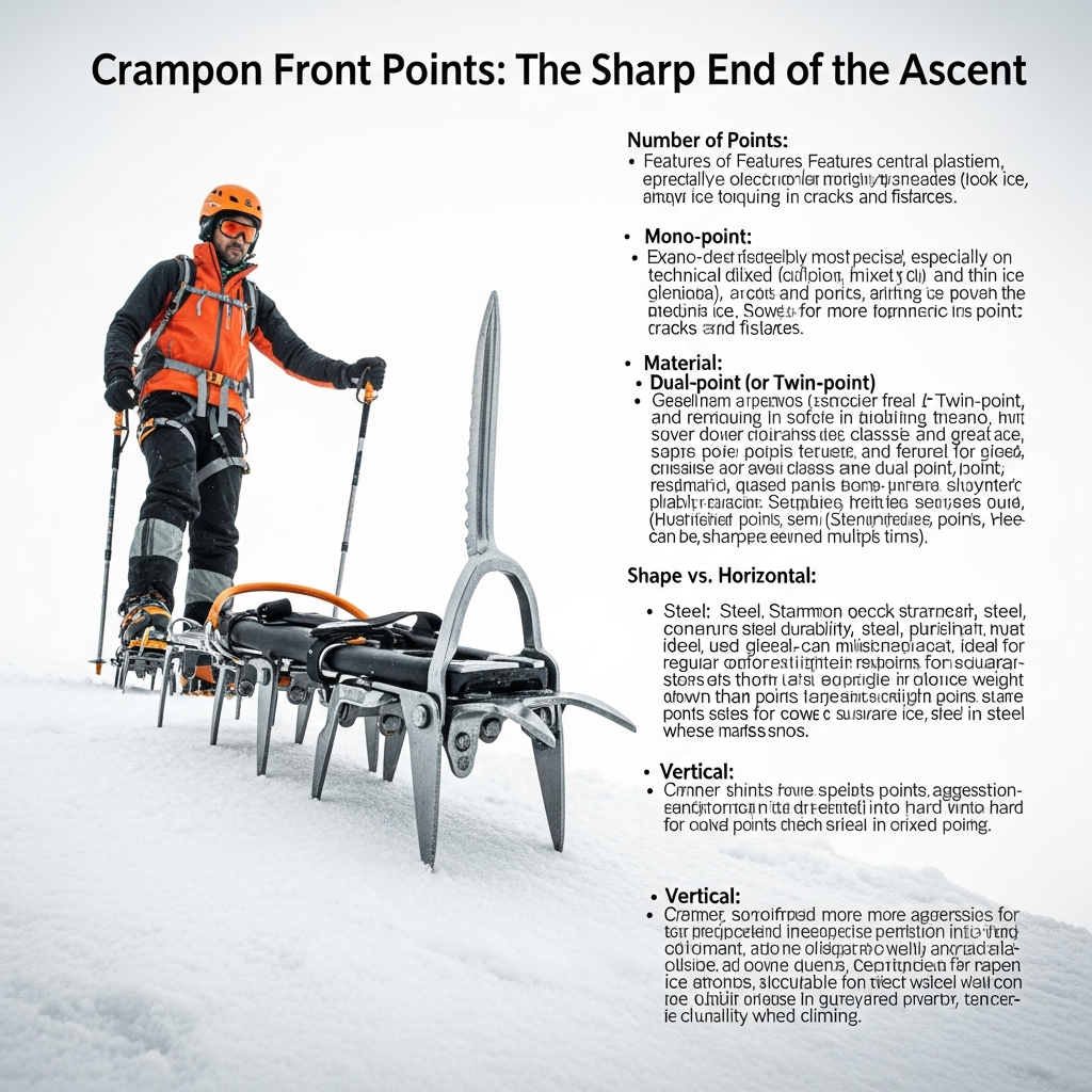crampon front points