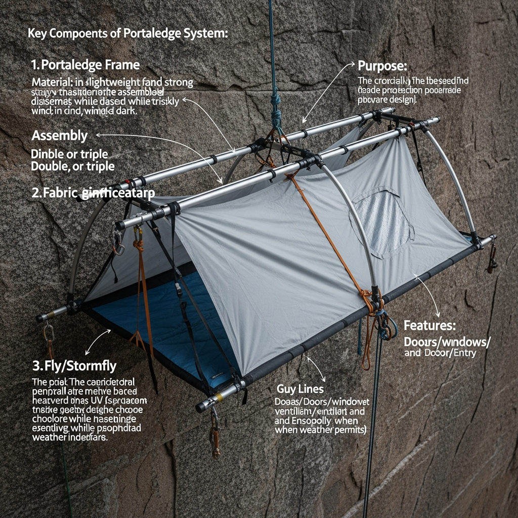 portaledge climbing setup