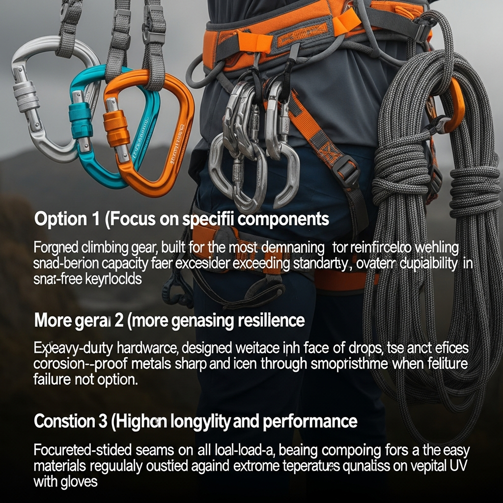 rugged climbing gear