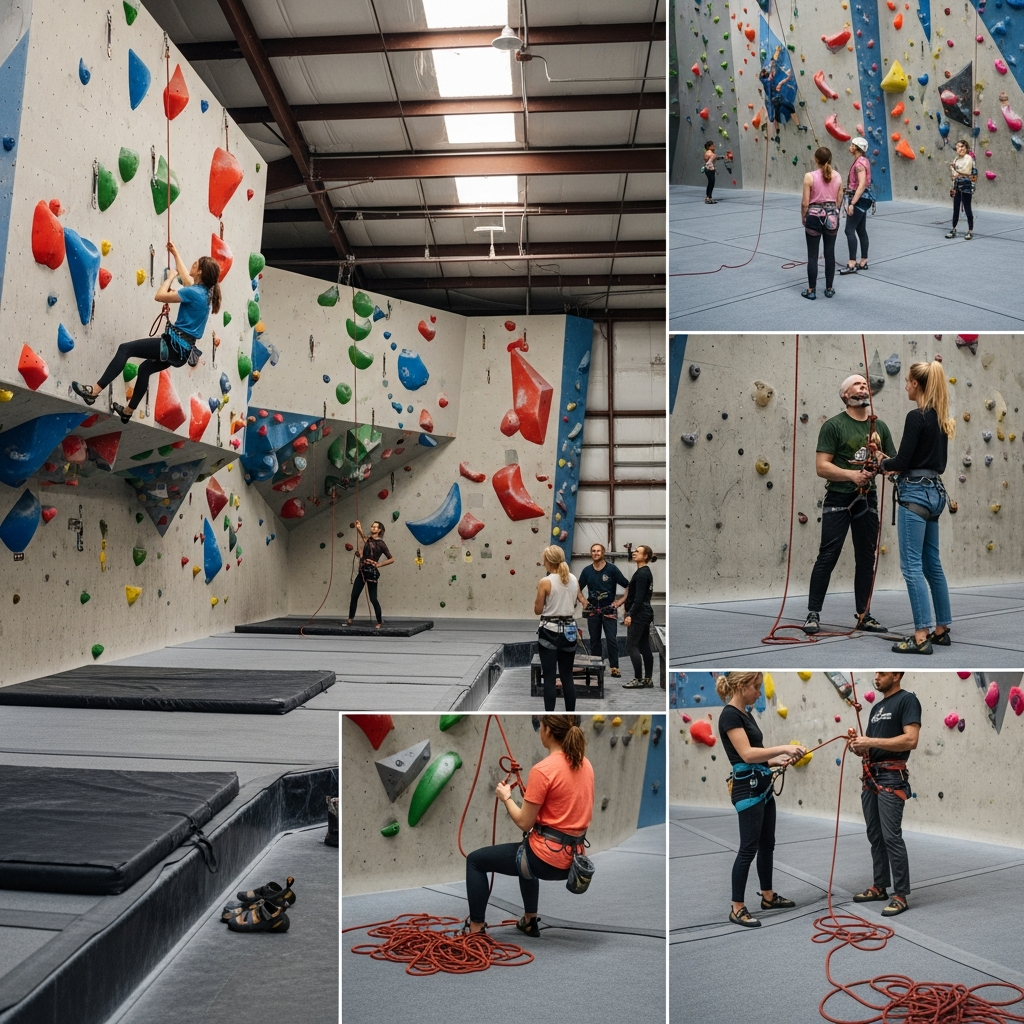 indoor rock climbing