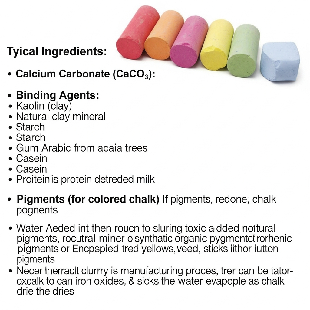 Checking chalk ingredients