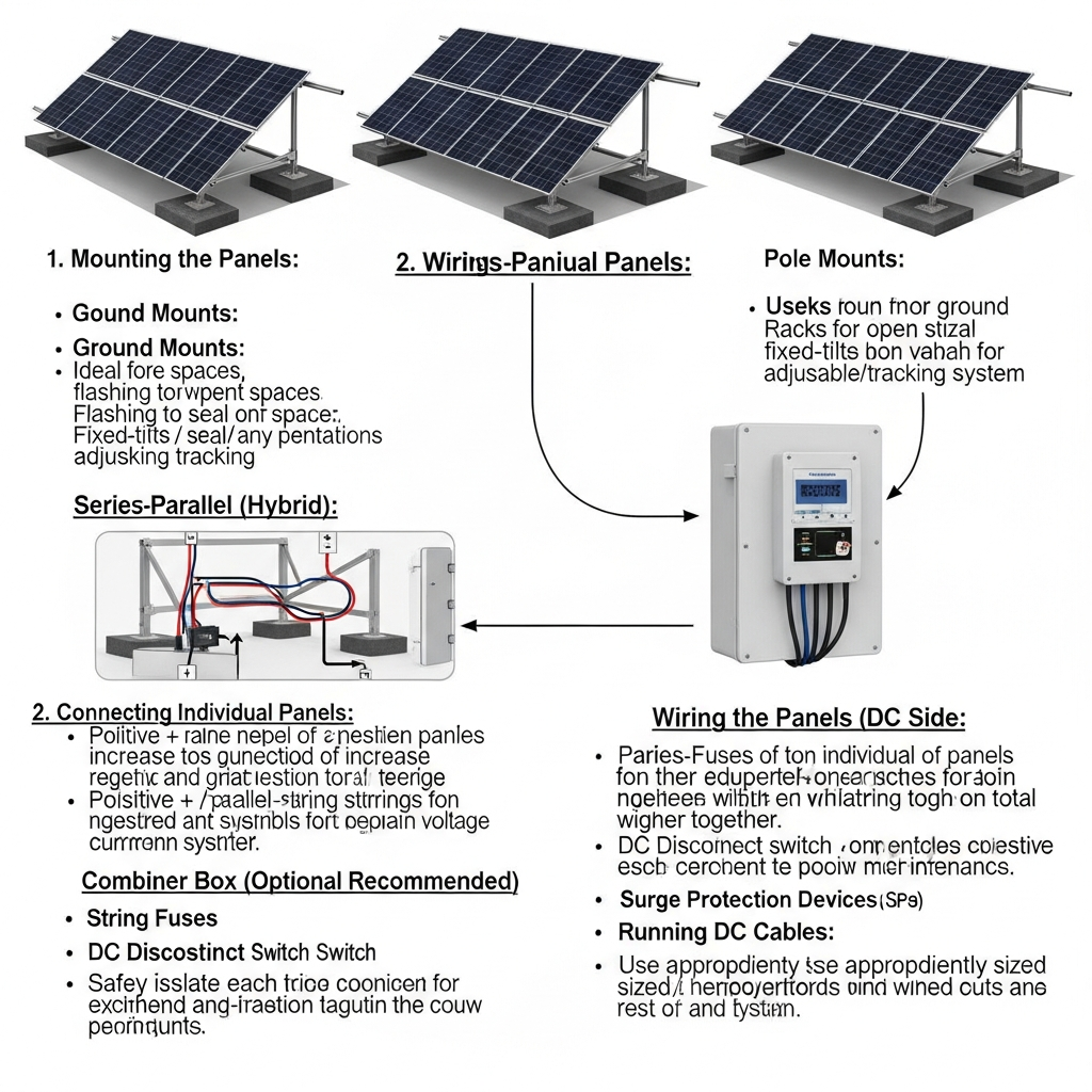 solar panel connection