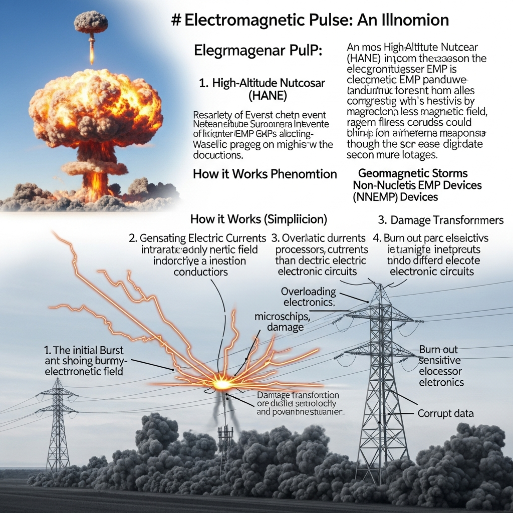 Electromagnetic pulse illustration