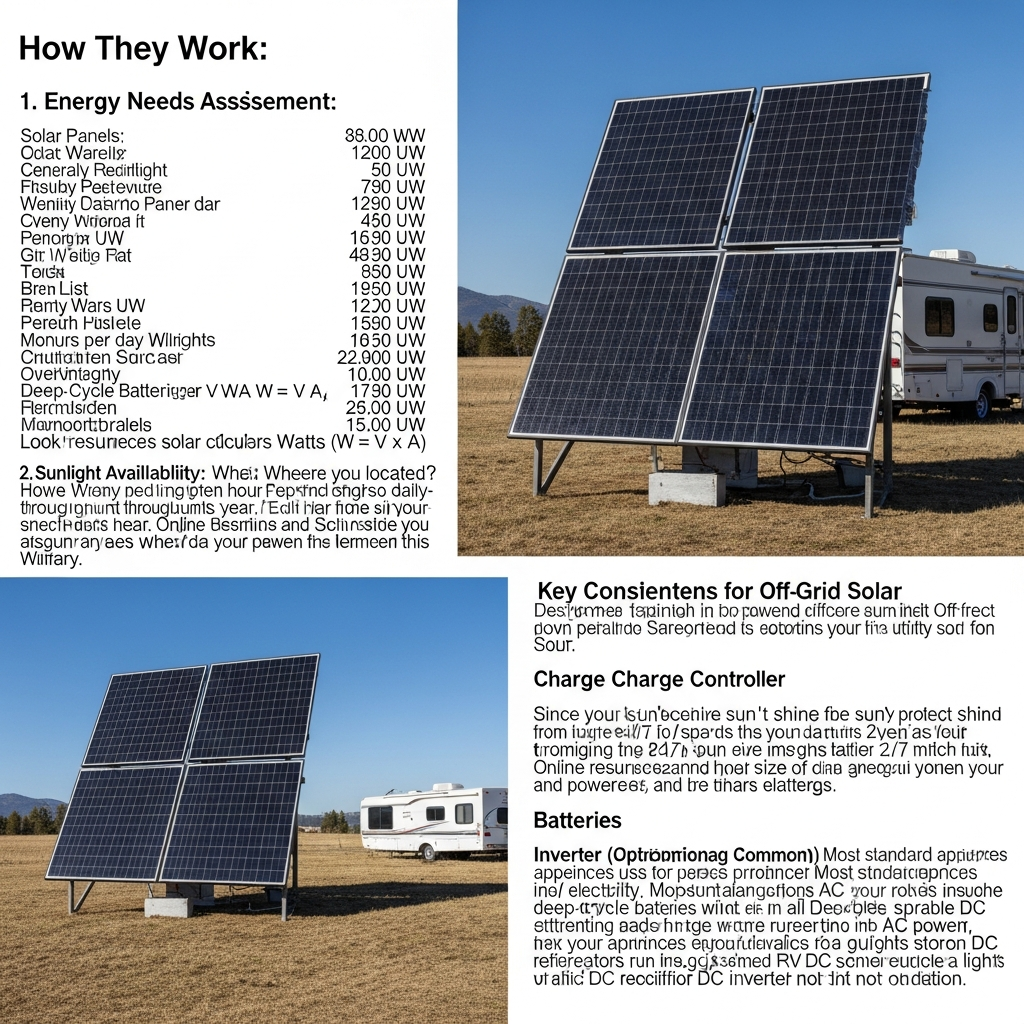 Off grid solar panels