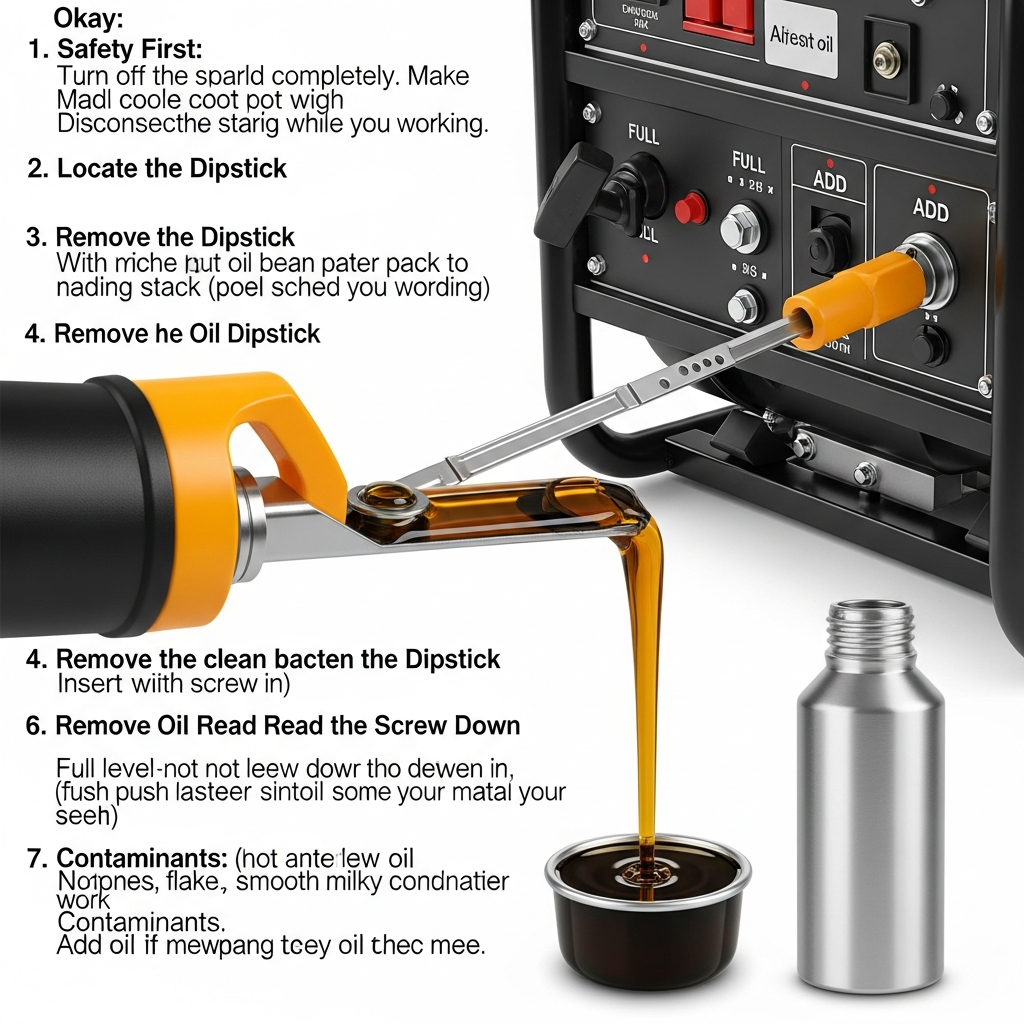 checking generator oil