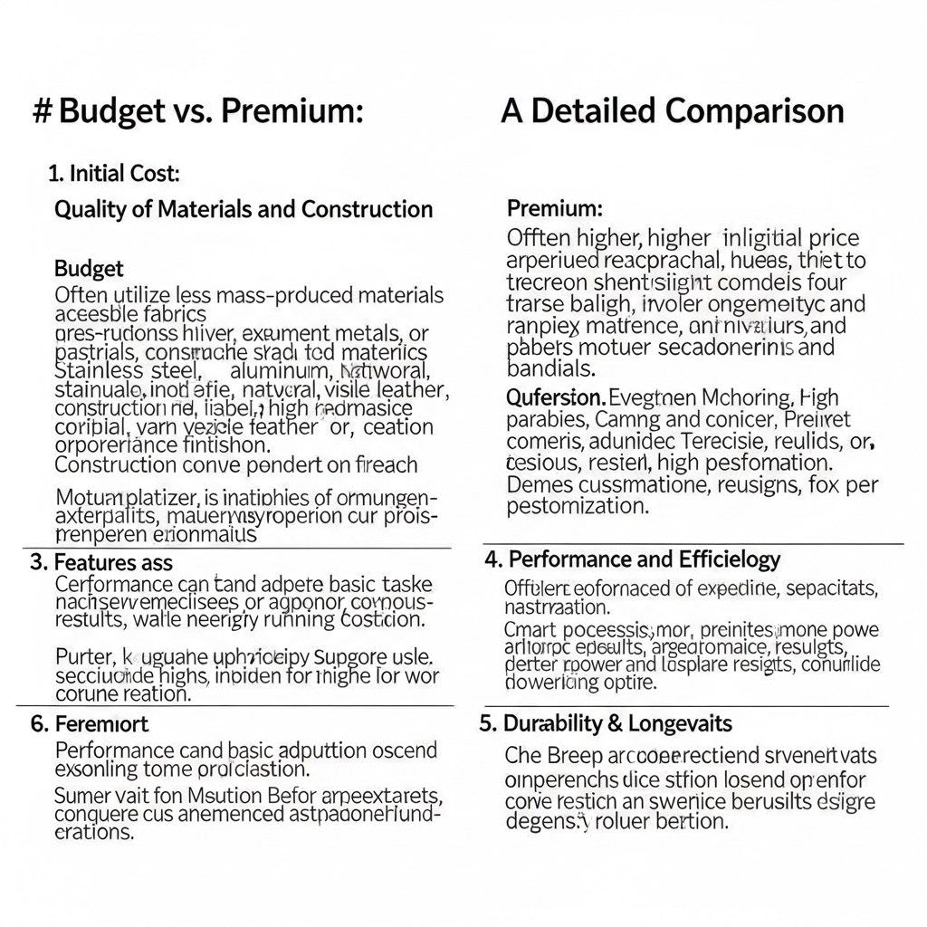 budget versus premium