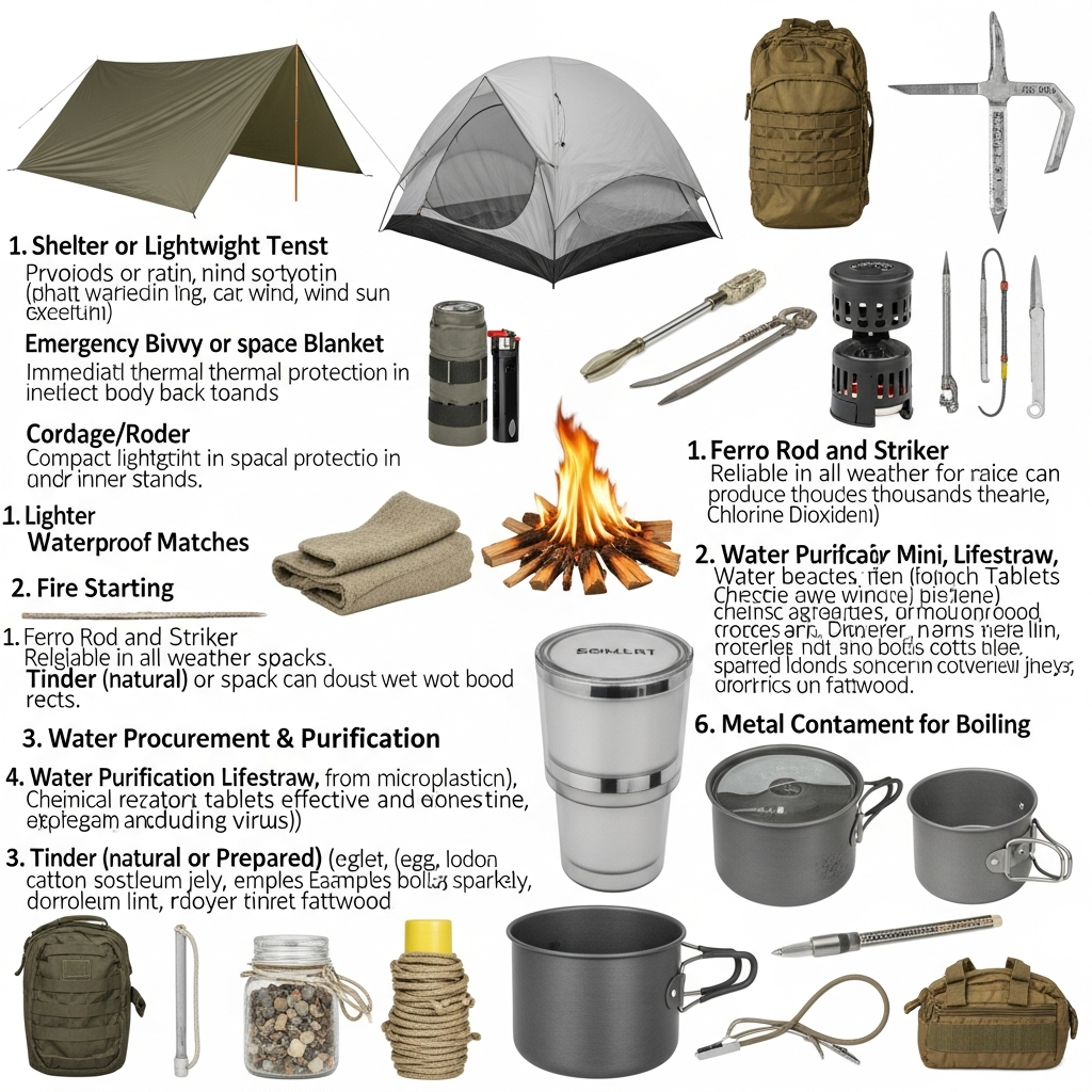survival gear loadout