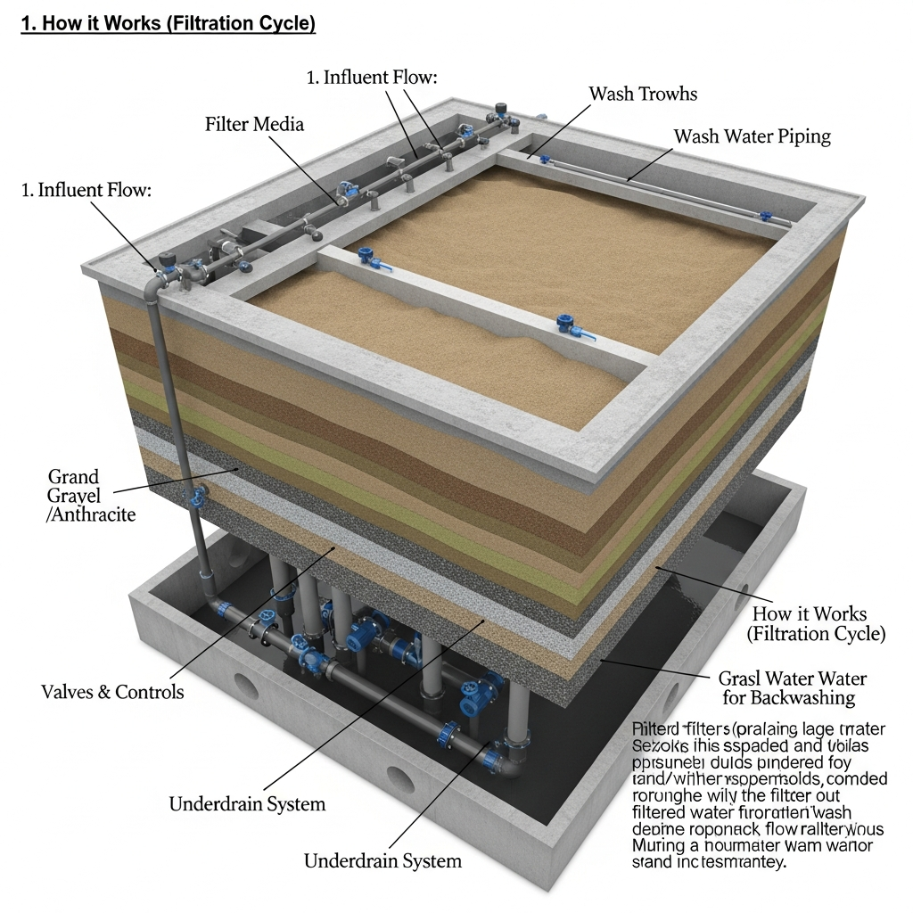 Large gravity filter
