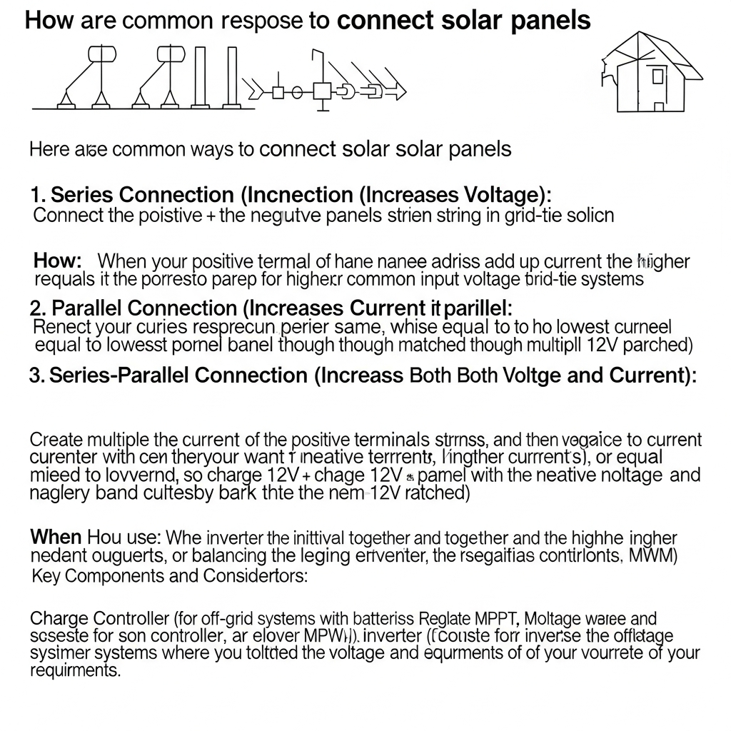 Solar panel connection